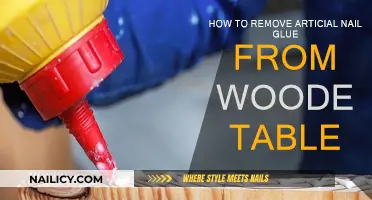 Removing Nail Glue from Wooden Tables: A Quick Fix