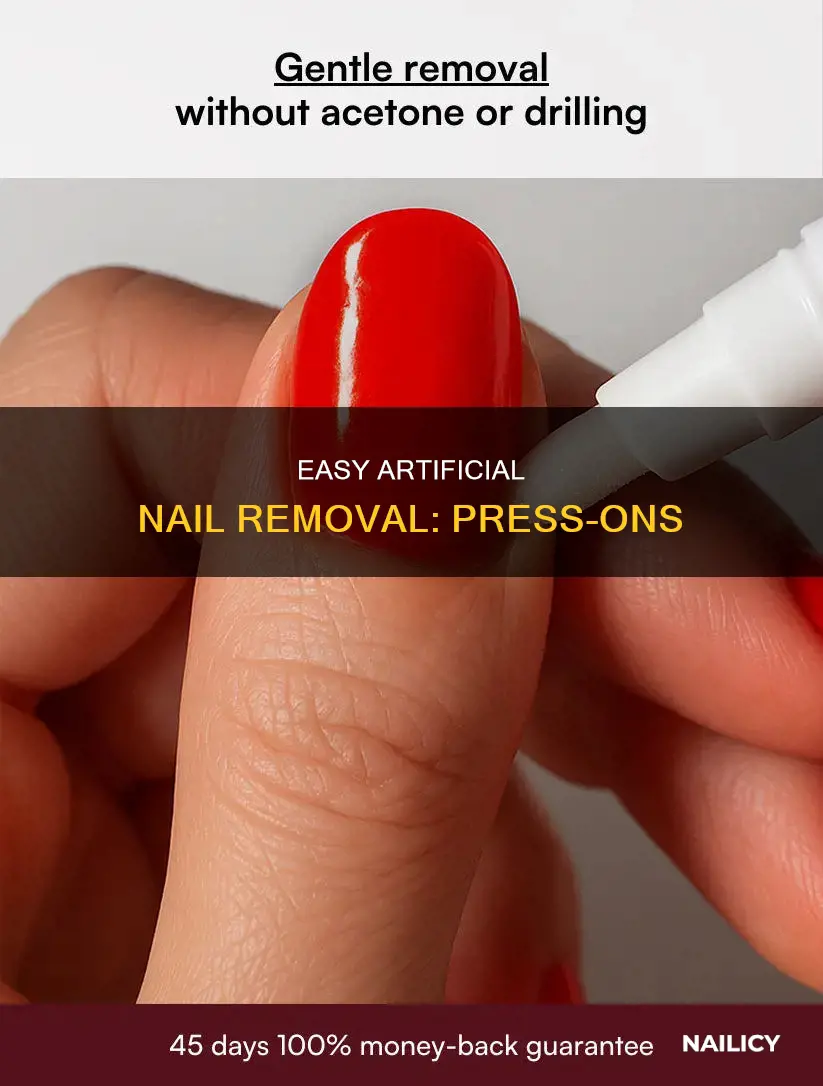 how to remove artificial nails press on
