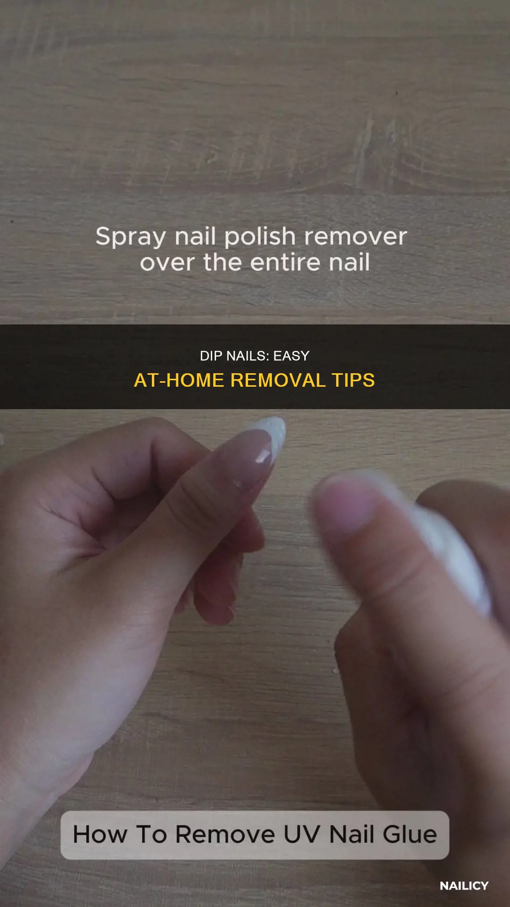 how to remove at home dip nails