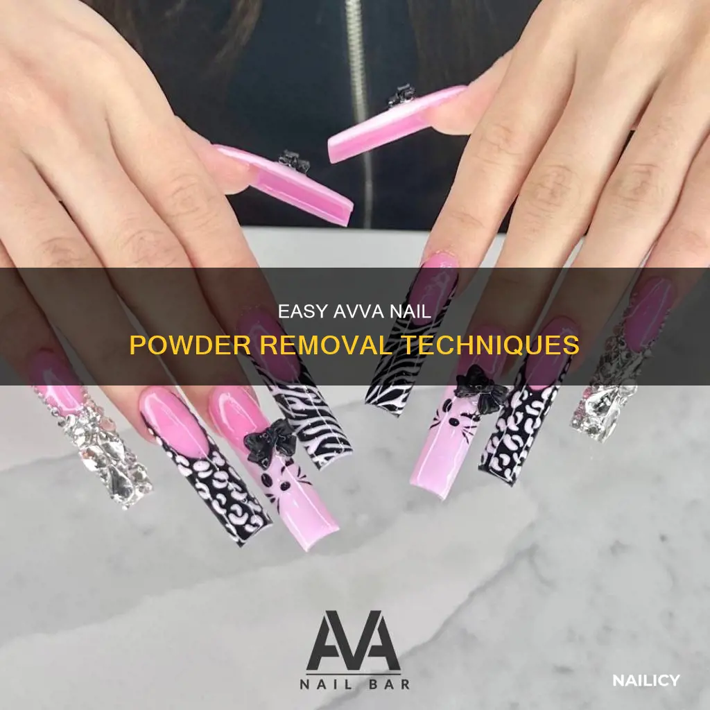 how to remove avva nail powder
