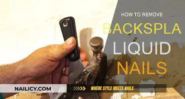 Removing Backsplash Liquid Nails: A Step-by-Step Guide