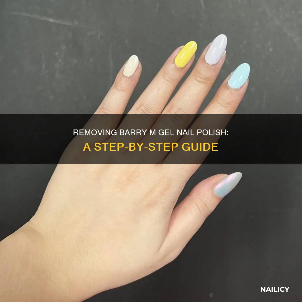 how to remove barry m gel nail polish