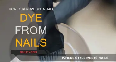 Removing Bigen Hair Dye Stains from Nails