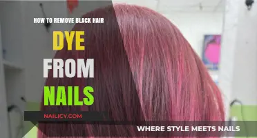 Removing Black Hair Dye Stains from Nails