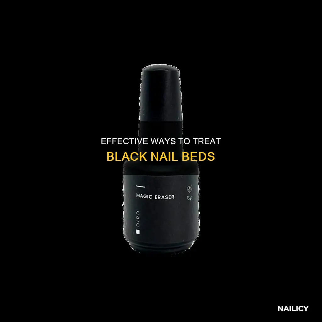 how to remove black nail bed