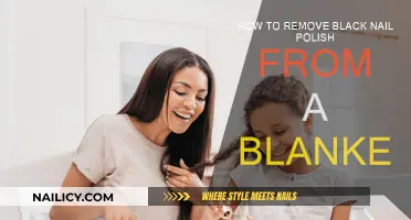 Removing Black Nail Polish Stains from Blankets