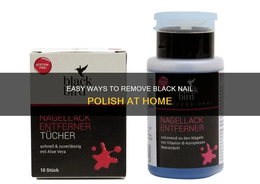 how to remove black nail polish