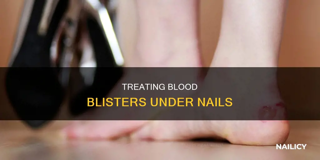 how to remove blood blister under nail