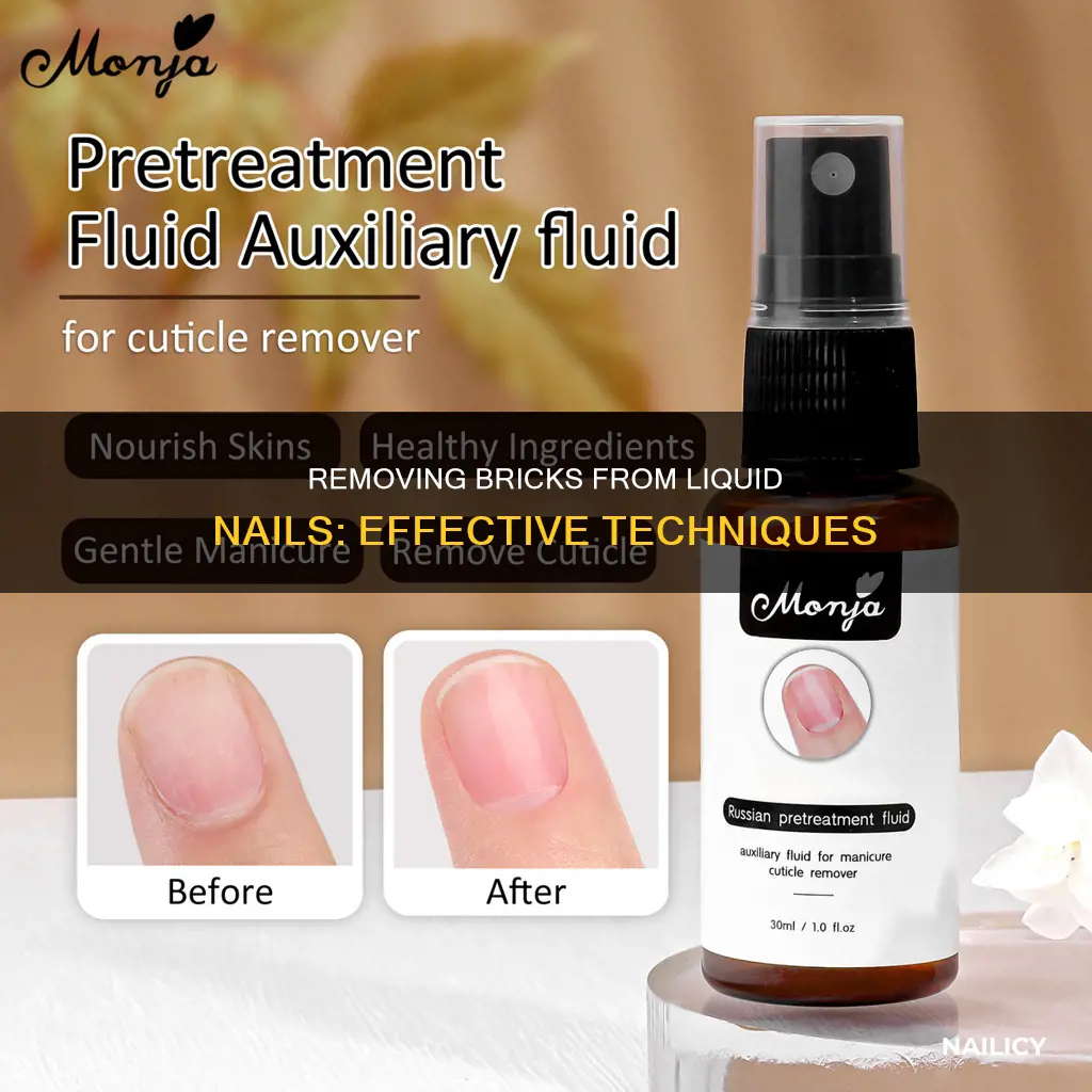 how to remove brick from liquid nail