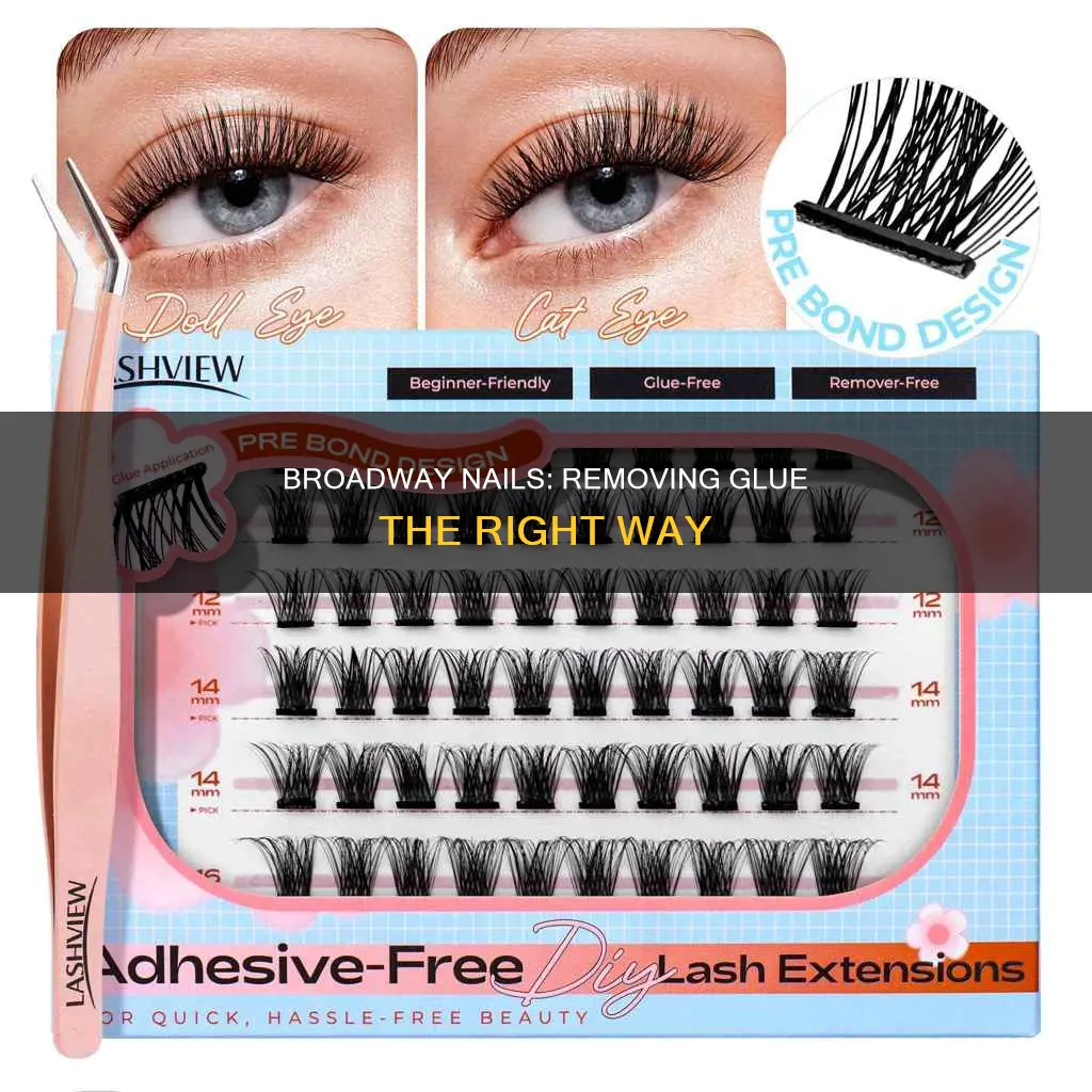 how to remove broadway glue on nails