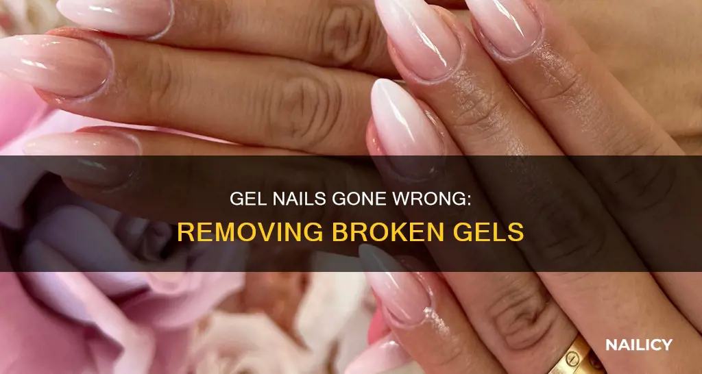 how to remove broken gel nails