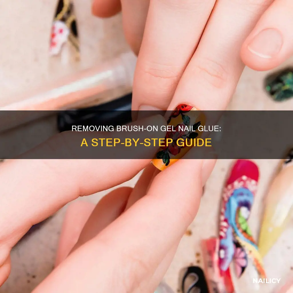 how to remove brush on gel nail glue