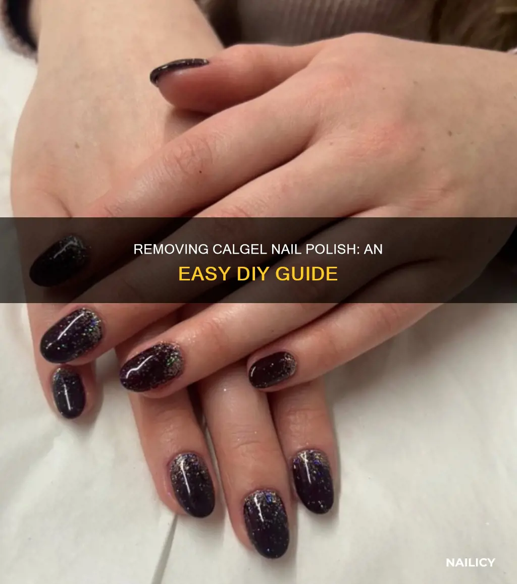 how to remove calgel nail polish at home