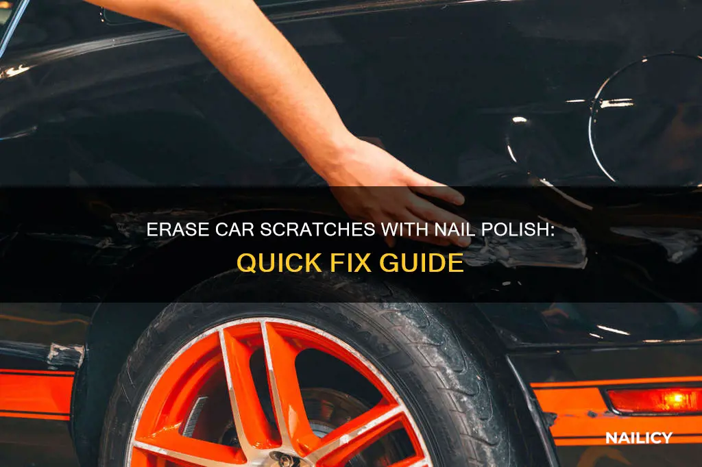 how to remove car scratches using nail polish