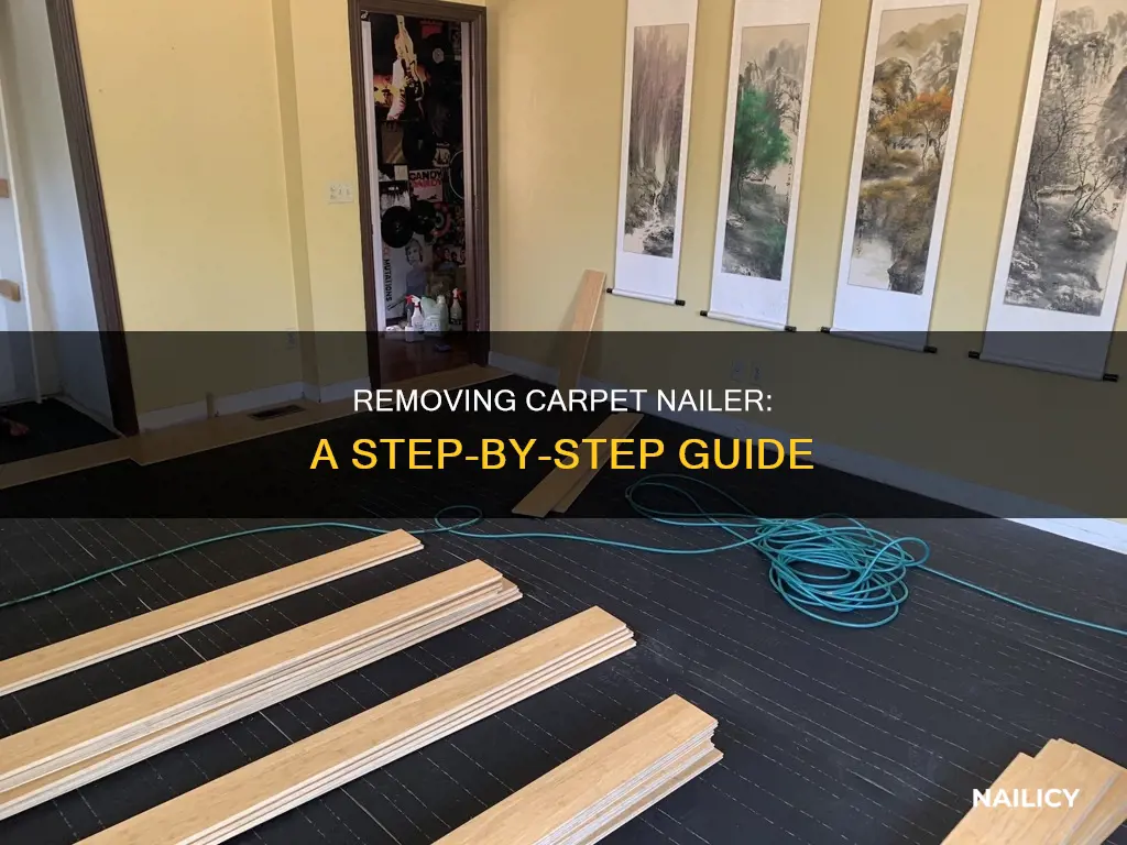 how to remove carpet nailer