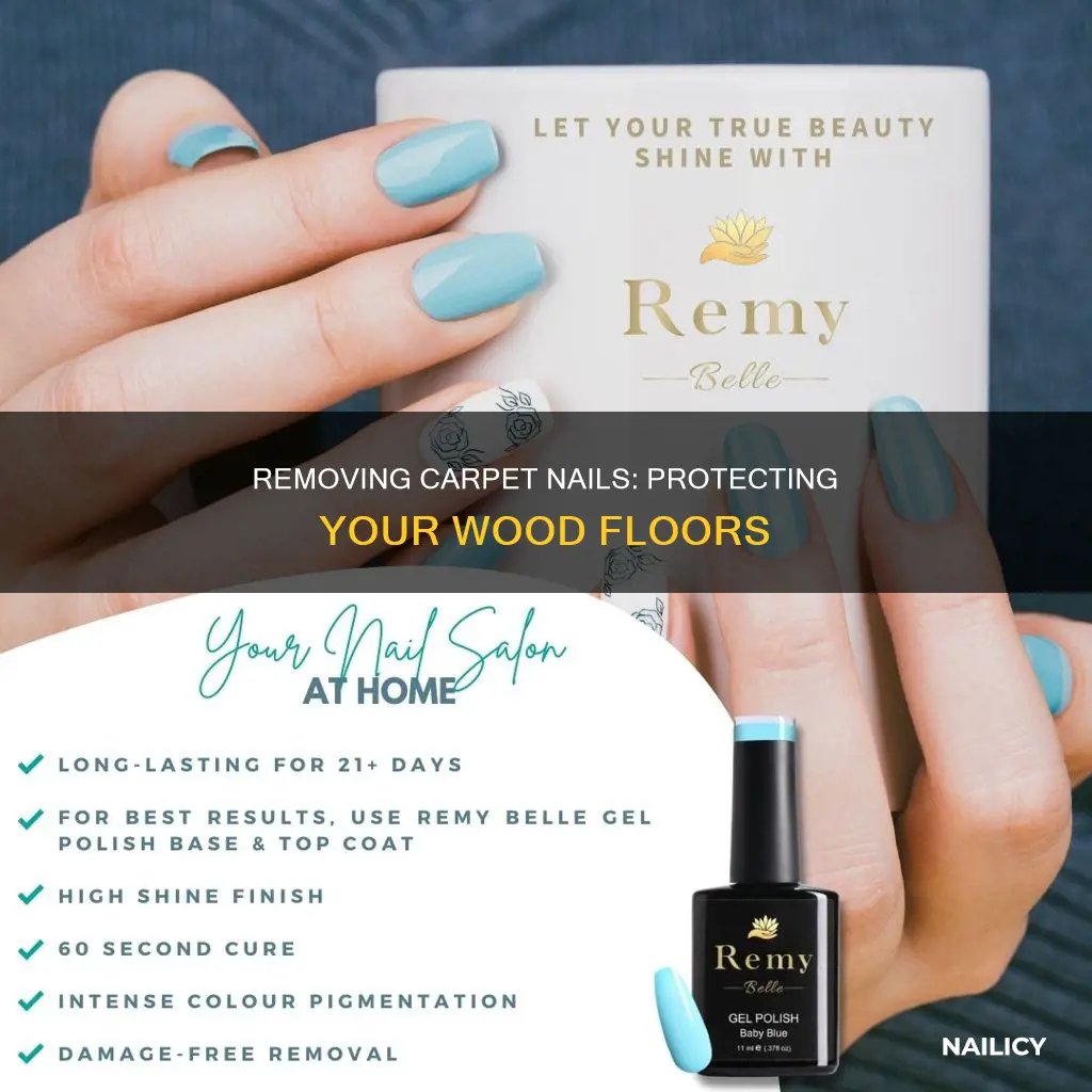 how to remove carpet nails from wood floor