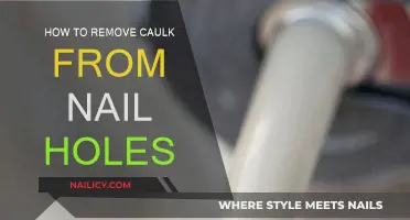 Efficiently Removing Caulk from Nail Holes