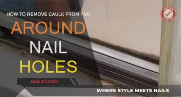 Efficiently Removing Caulk from PVC Around Nail Holes