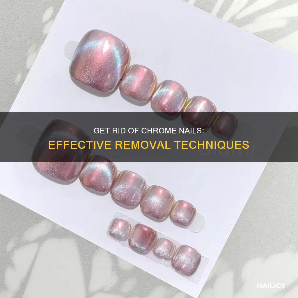 how to remove chrome from nails