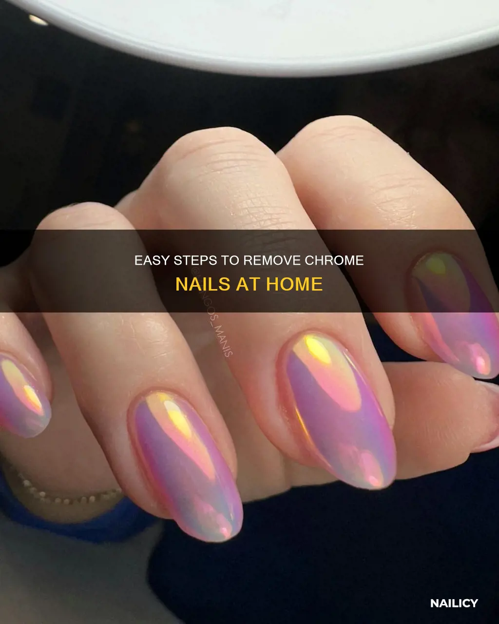 how to remove chrome nails