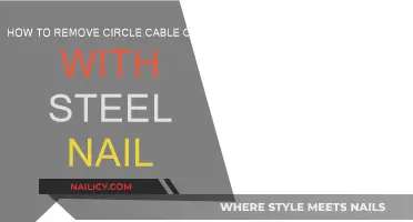 Removing Circle Cable Clips: Steel Nail Solution