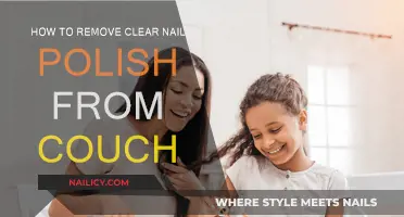 Clear Nail Polish: Couch Stain Removal Tips