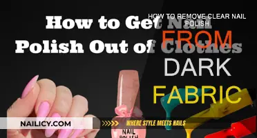 Clear Nail Polish Stains: Removing from Dark Fabrics