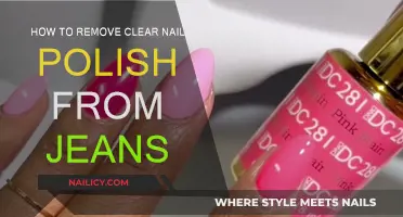Clear Nail Polish on Jeans? Quick Removal Tricks