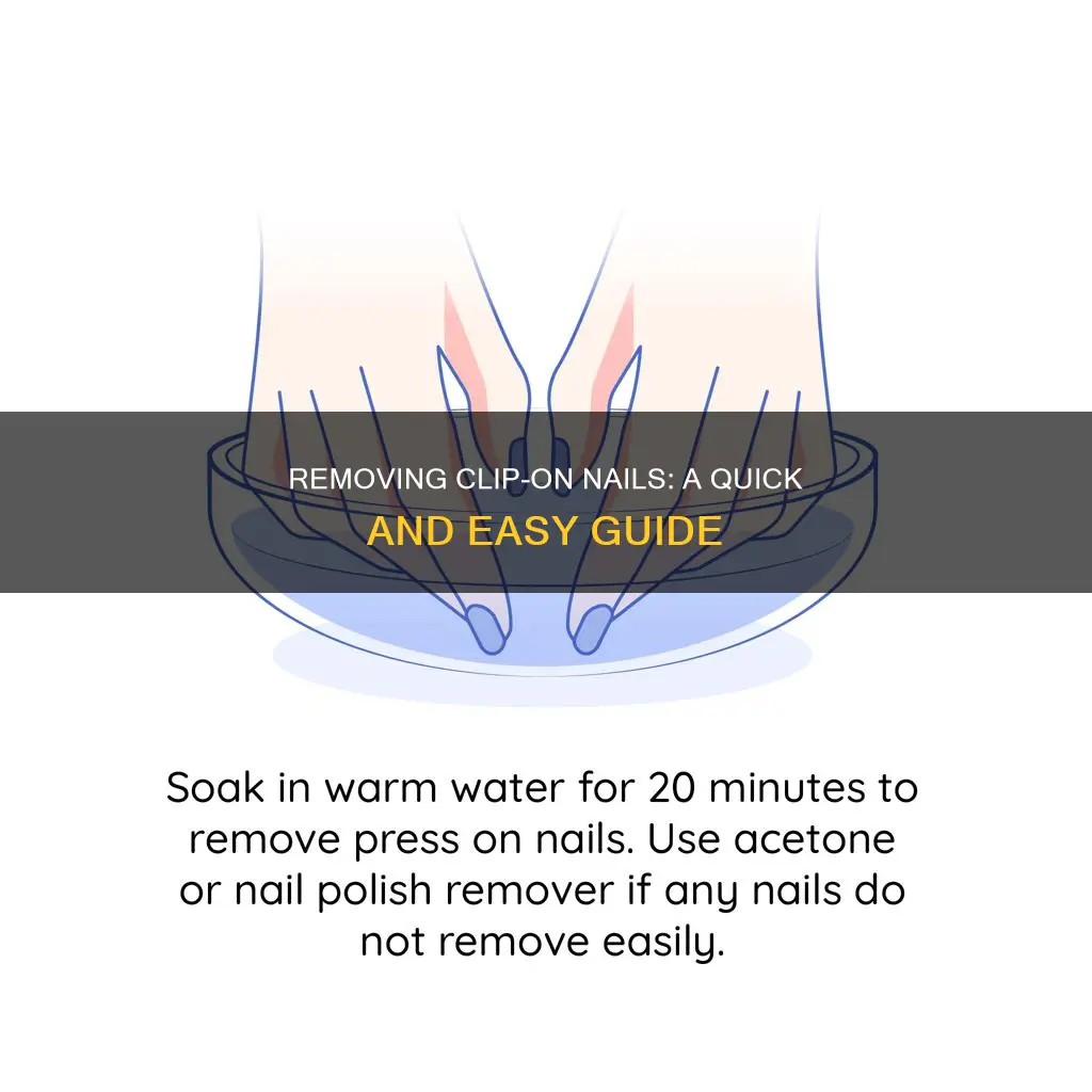 how to remove clip on nails