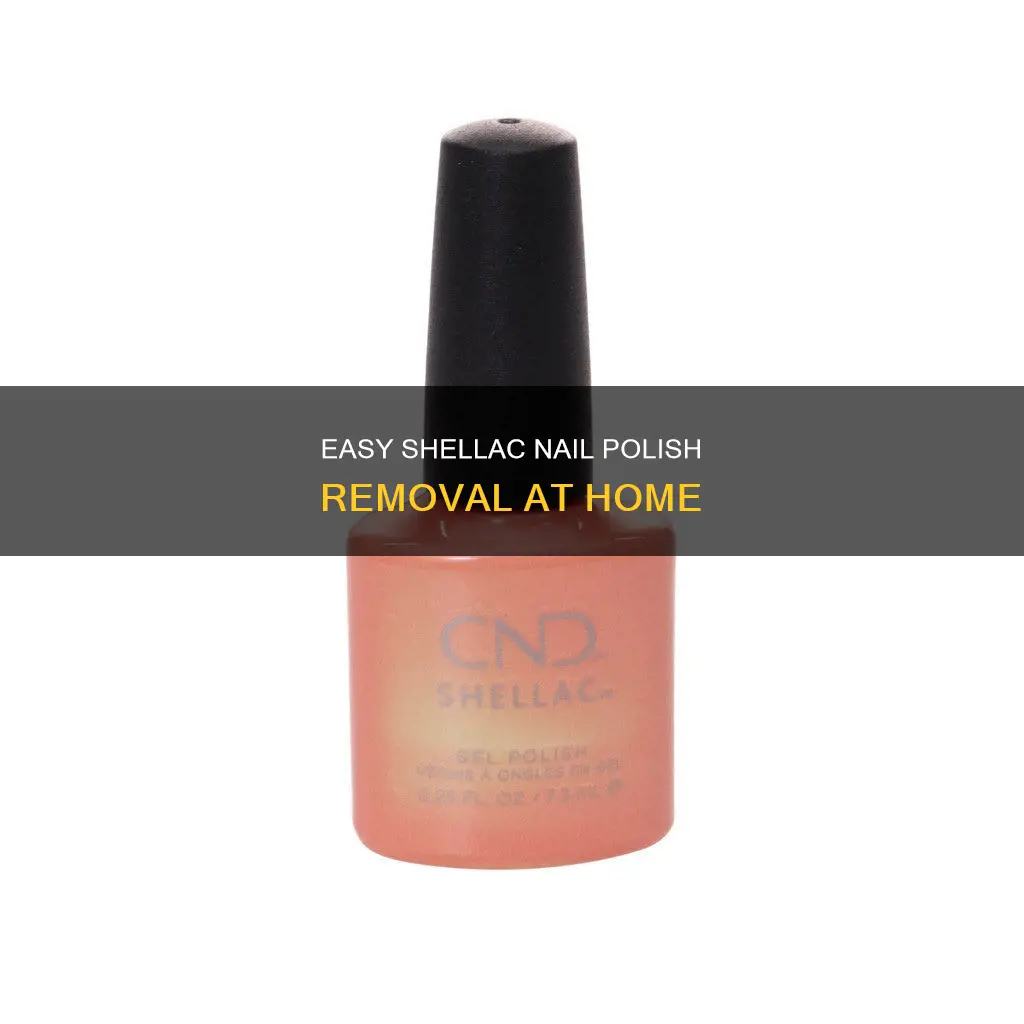 how to remove cnd shellac nail polish at home