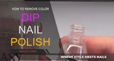 Dip Nails: Removing Color Polish