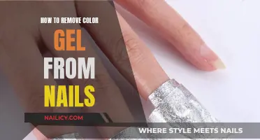 Gel Nails: Removing Color Gels at Home