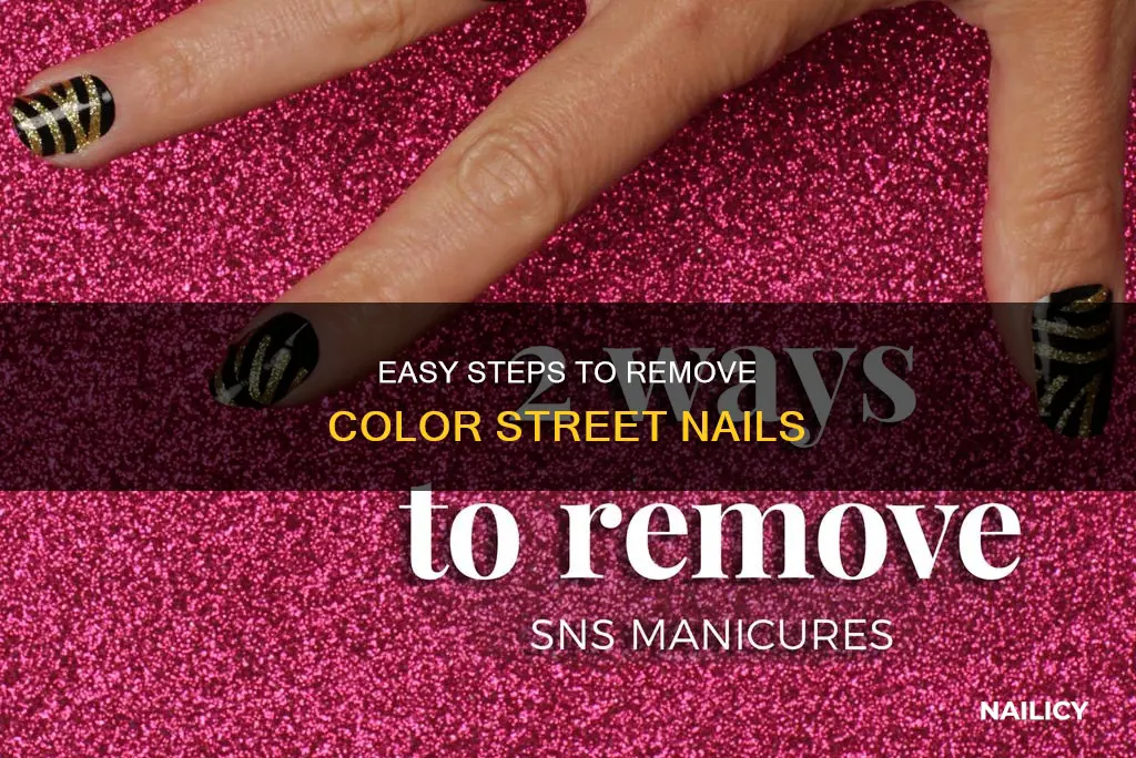 how to remove color street nail