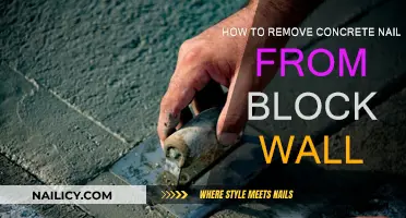 Removing Concrete Nails: Block Wall Edition