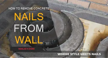 Efficiently Removing Concrete Nails from Walls