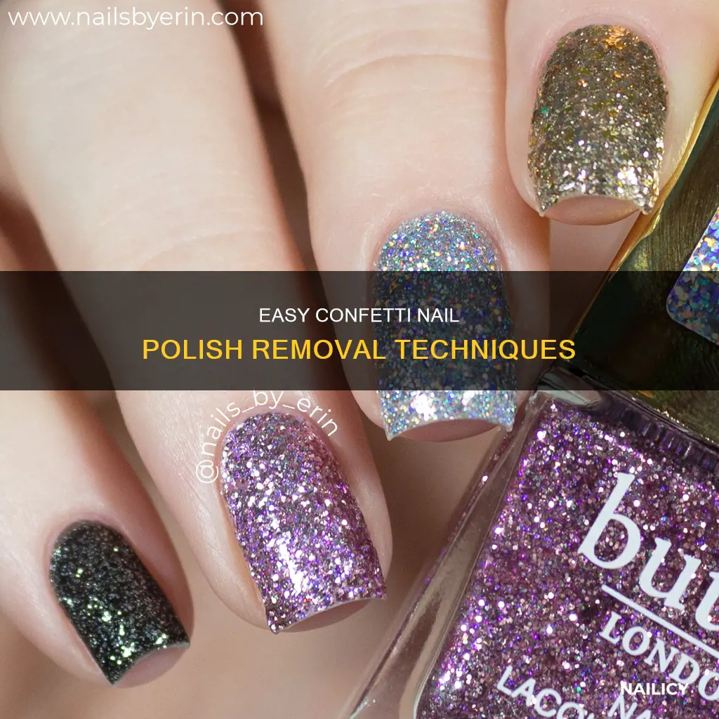 how to remove confetti nail polish