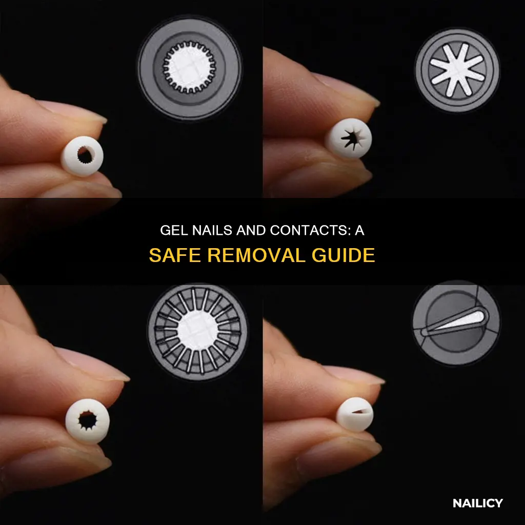 how to remove contact lenses with gel nails