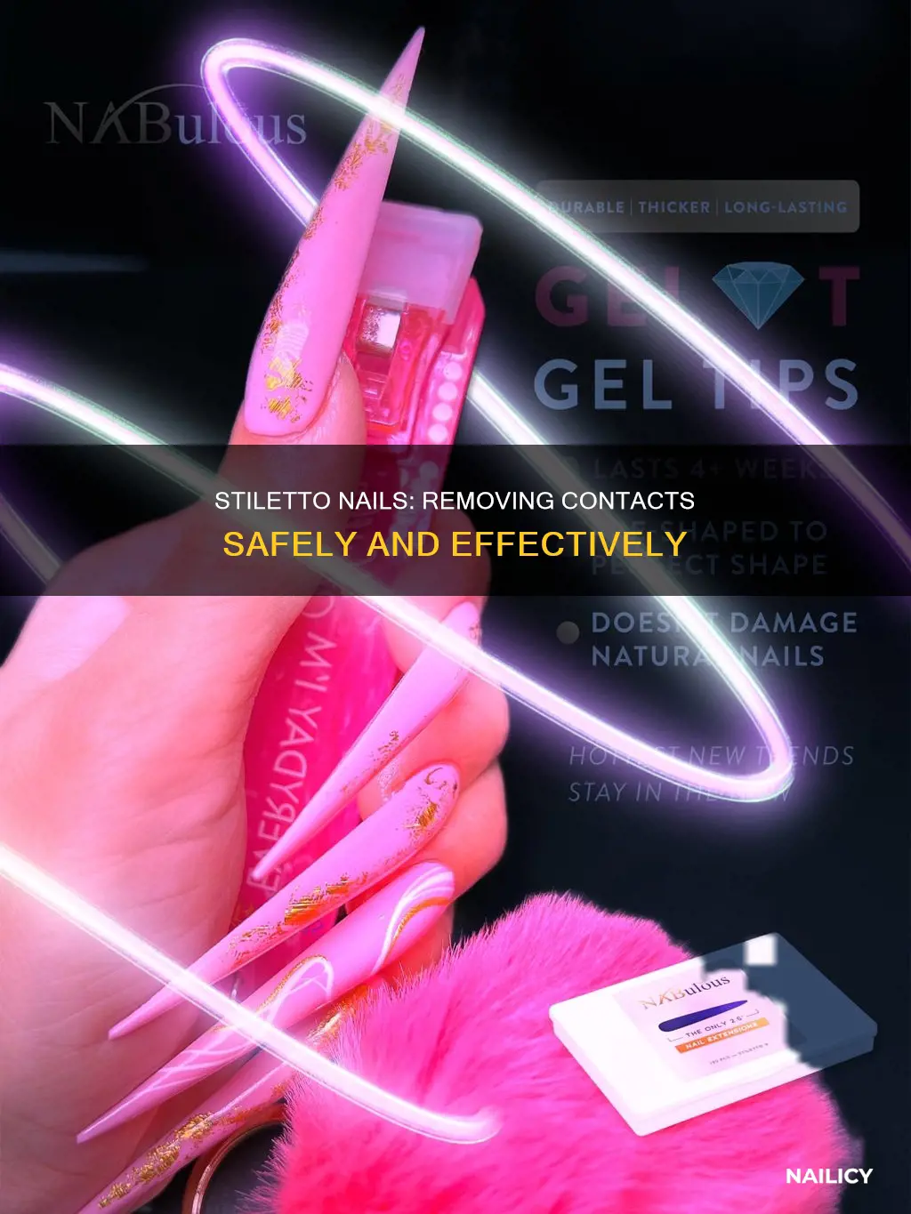 how to remove contacts with stiletto nails