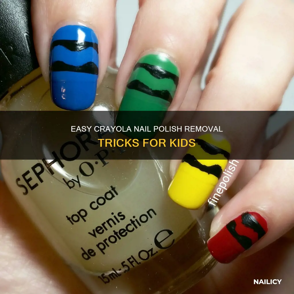 how to remove crayola nail polish