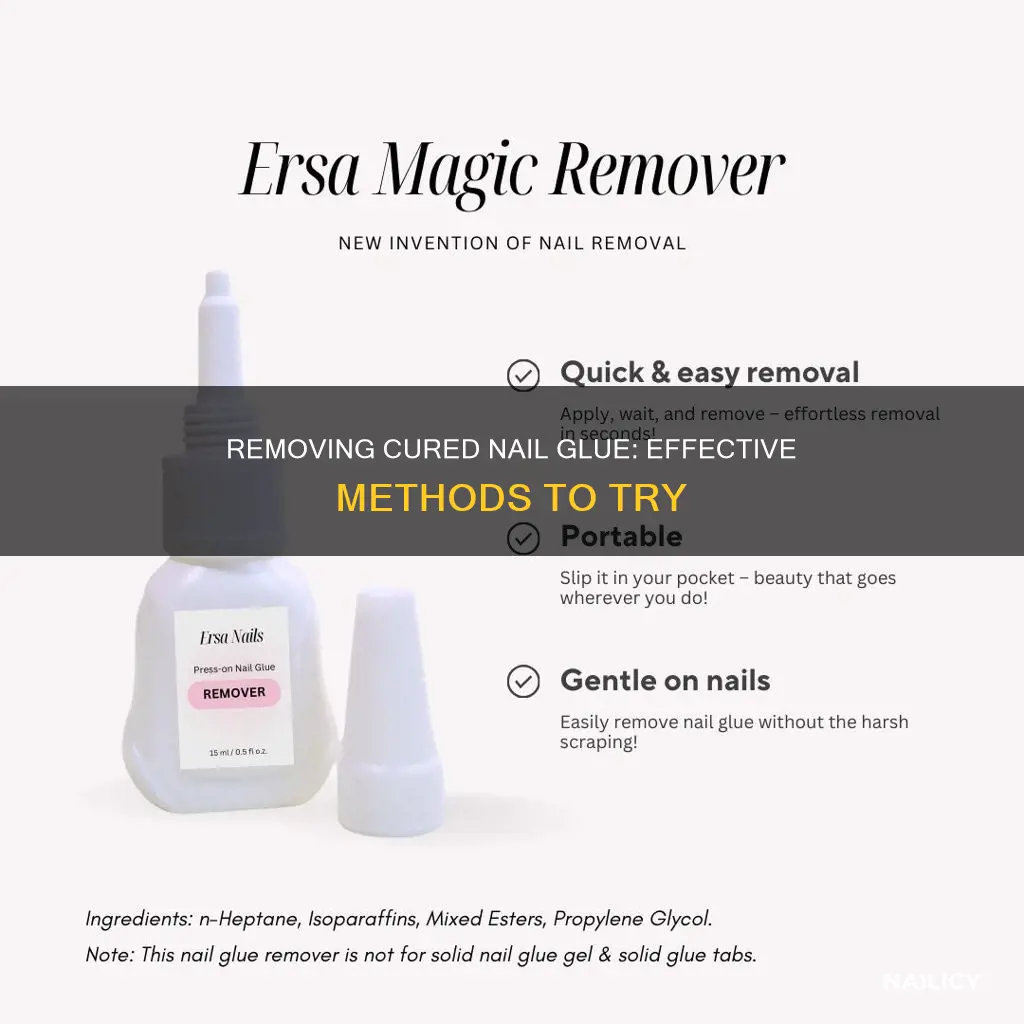 how to remove cured nail glue