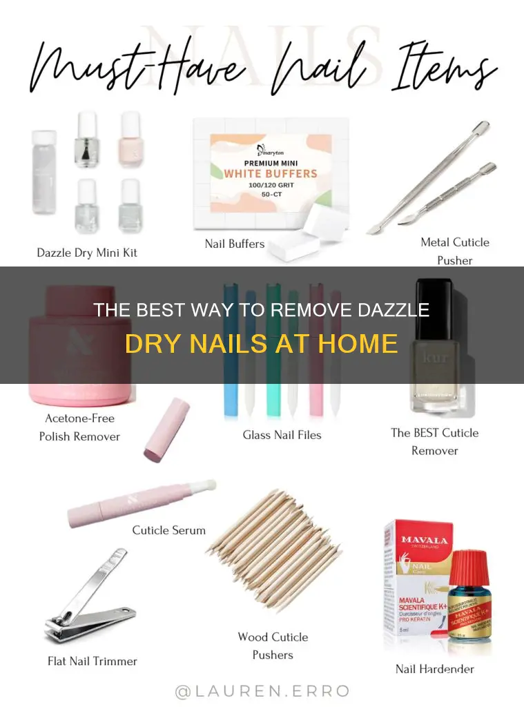 how to remove dazzle dry nails