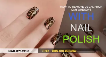 Removing Car Decals with Nail Polish: An Easy Guide