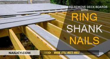 Efficiently Removing Deck Boards with Ring Shank Nails