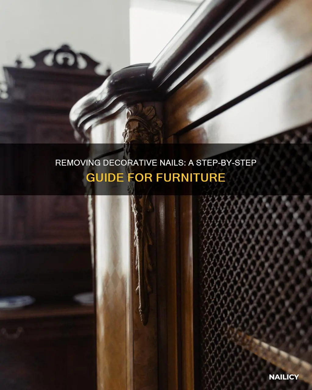 how to remove decorative nails from furniture