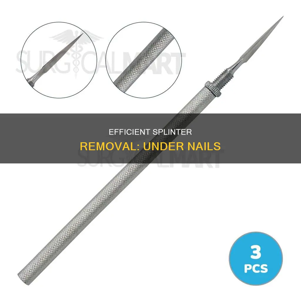 how to remove deep splinter under nail