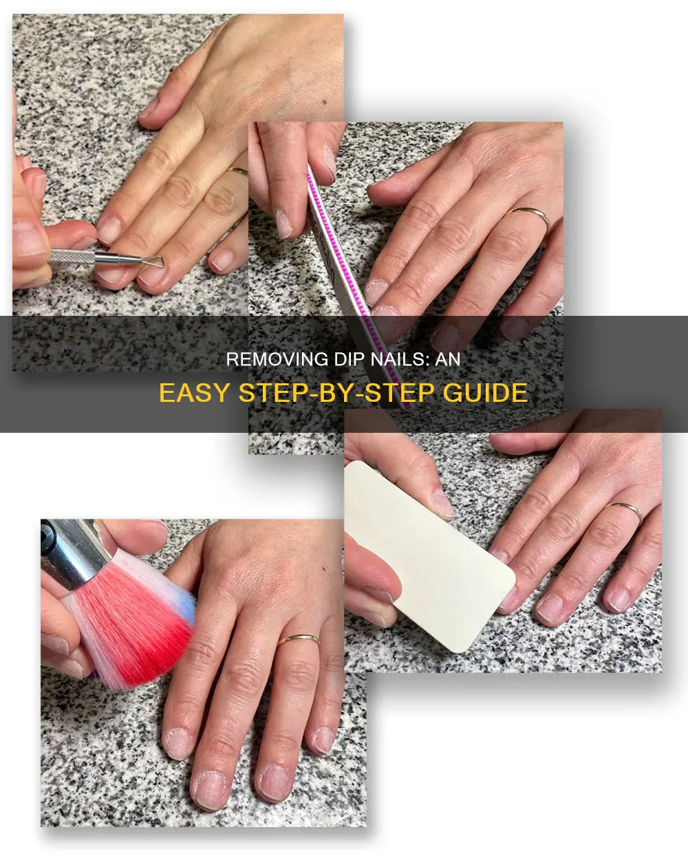 how to remove dip fake nails