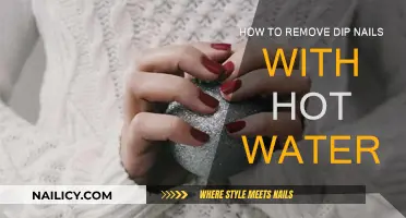Dip Nails: Soak Off with Hot Water