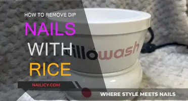 Removing Dip Nails: The Rice Method