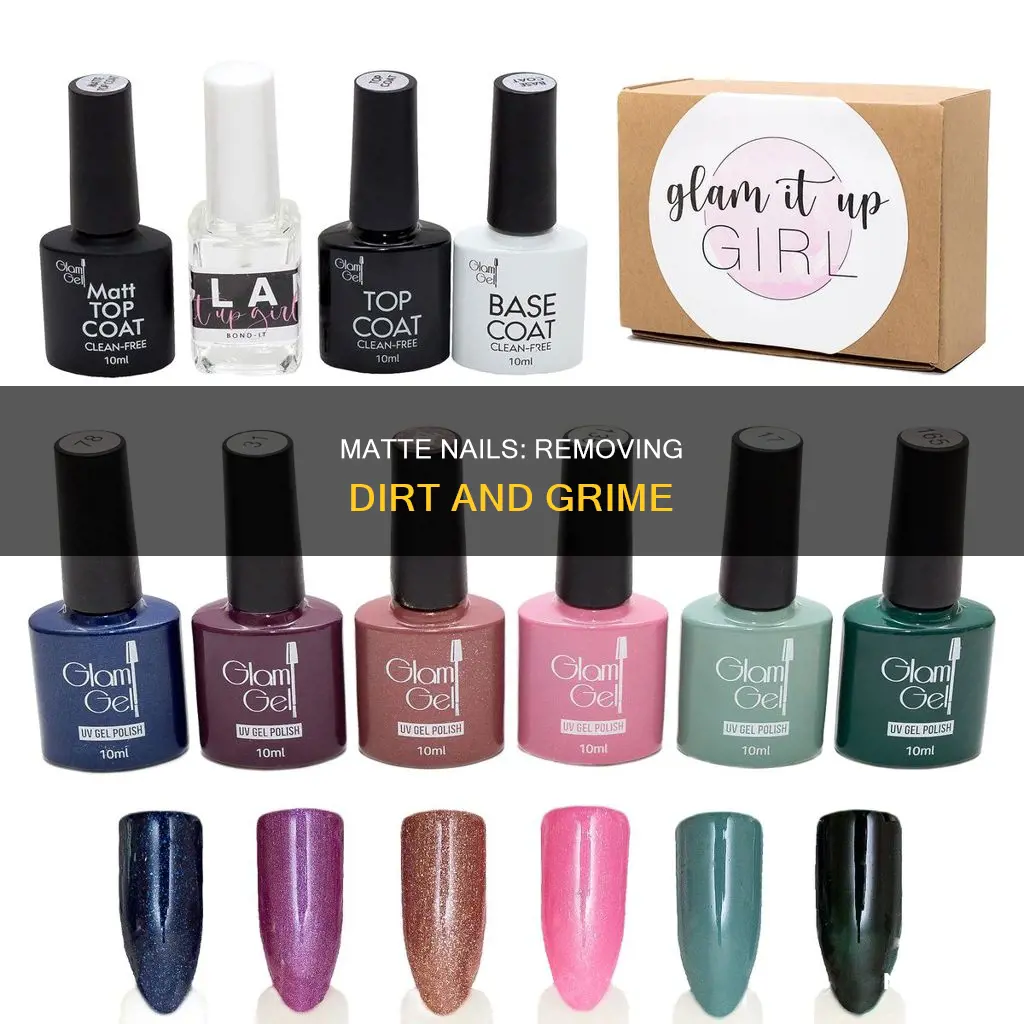 how to remove dirt from matte nails