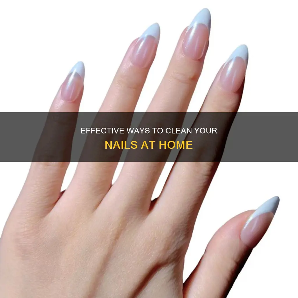 how to remove dirt from nails